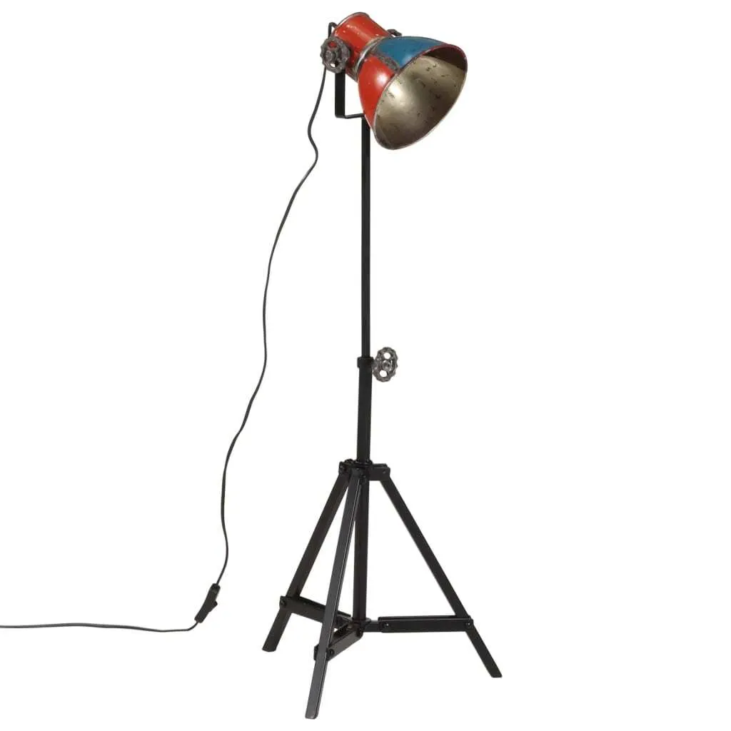 vidaXL Lampada da terra 25 W Multicolore 35x35x65/95 cm E27