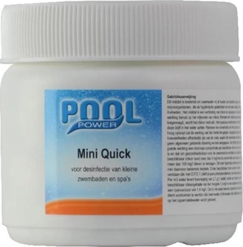 Pool Power Mini Quick 180 tablettes de chlore choc piscine