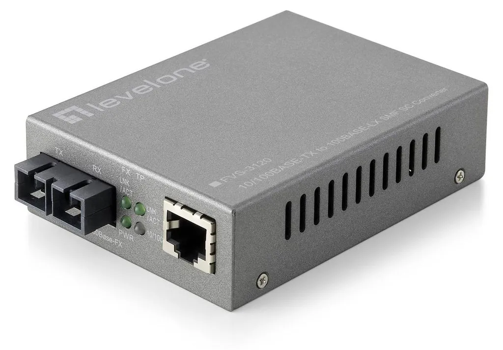 Convertisseur de média RJ-45 vers Fibre SC pour liaison longue portée