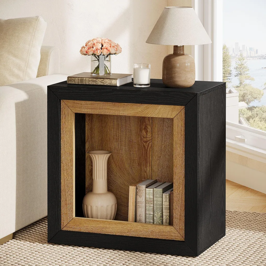Petite table d'appoint stable et robuste bois - Solution salon encombré