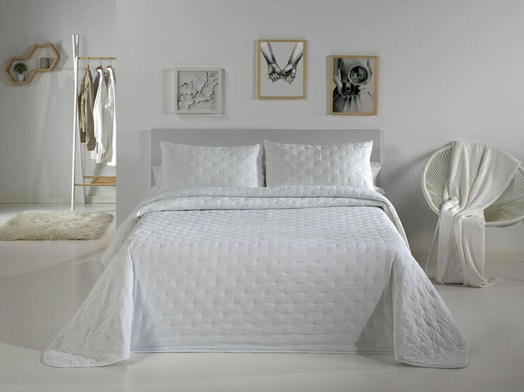 Tagesdecke pierre cardin dots white bed de 90 (2 Stück)