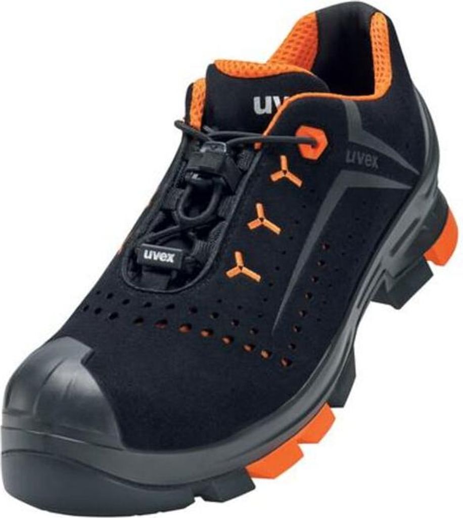 Uvex Sicherheitshalbschuhe S1P SRC uvex 2 aus Mikrovelours, uvex xenova Kunststoffkappe, Weite 14, Größe 52