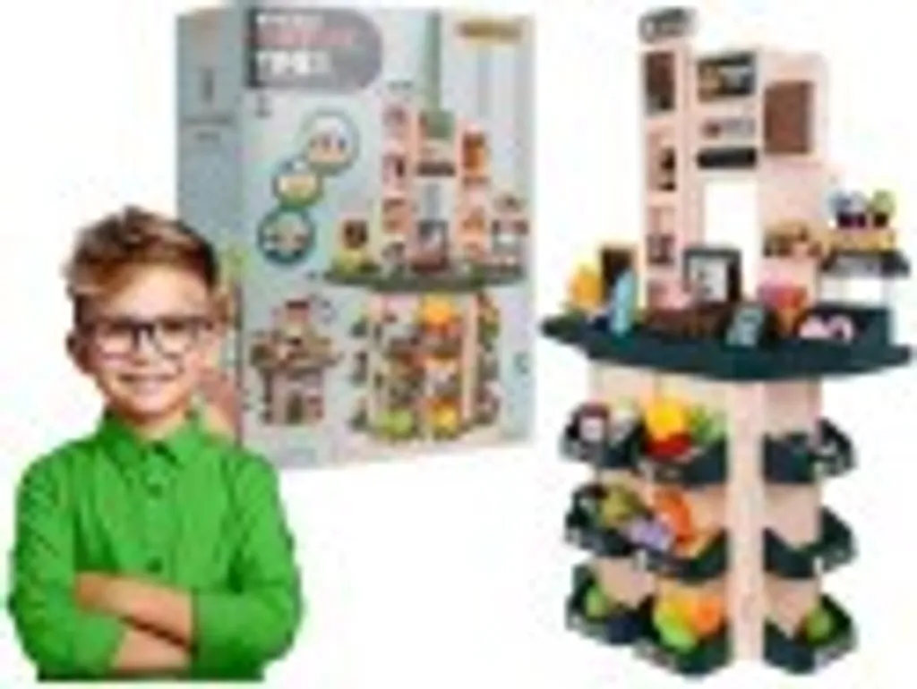 Supermarché Interactif pour Enfants avec Scanner Sonore et Chariot Inclus