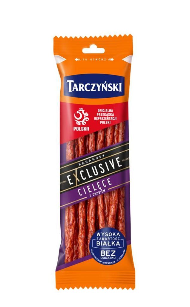 Tarczynski Kabanosy Exclusive teľacie mäso s hydinovým Obrázok produktu 