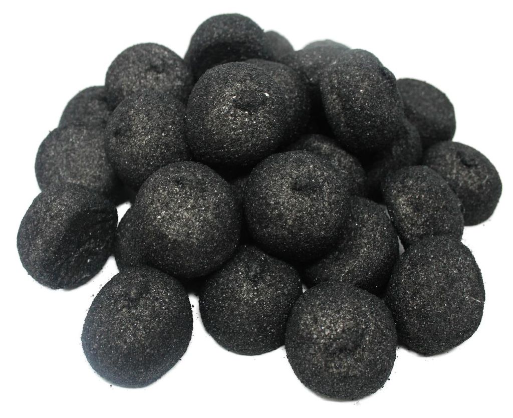 Mellow bacon balls černé velké kuličky z pěnového cukru Obrázek produktu 