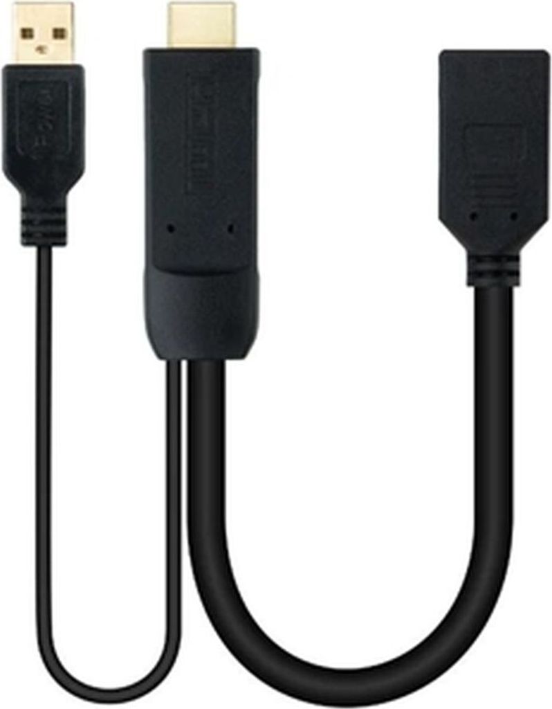 DisplayPort auf HDMI Kabel NANOCABLE 10.16.0205 20 cm Schwarz 4K Ultra HD