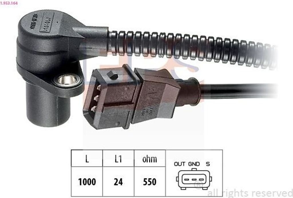 EPS 1.953.164 Kurbelwellensensor Impulsgeber für OPEL Astra F CC (T92)