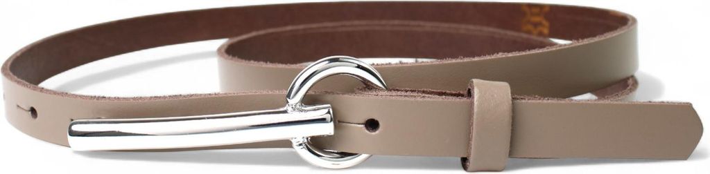 FRONHOFER schmaler Damengürtel 1,5 cm mit silberner schmaler Gürtelschnalle