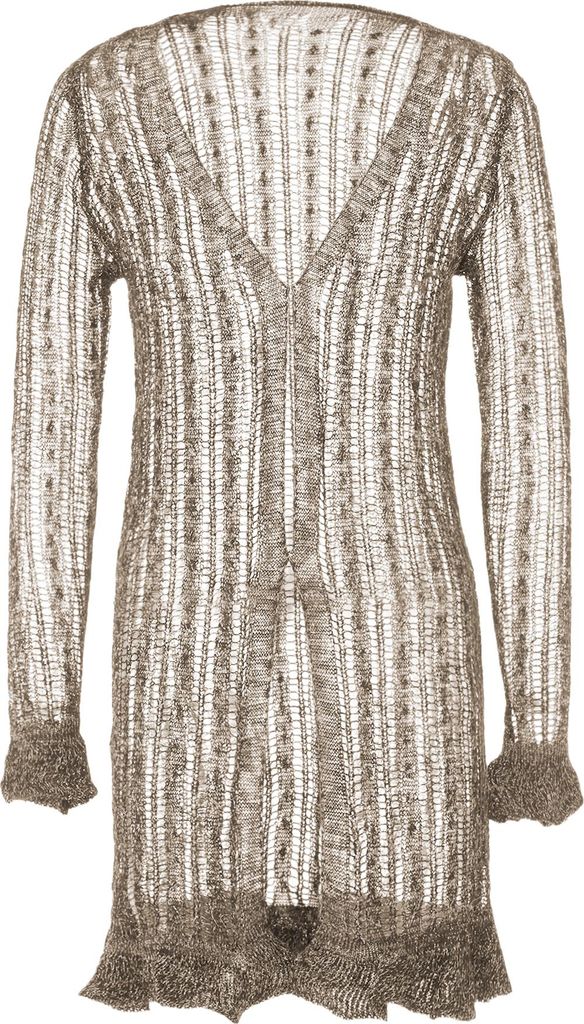 caissa damen strickjacke - taupe, XS/S