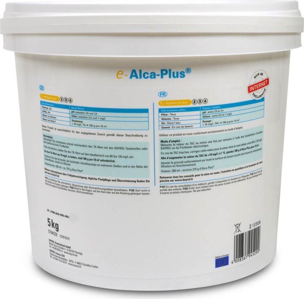 BAYROL e-Alca-Plus Granulat 5,0 kg Produktbild 4