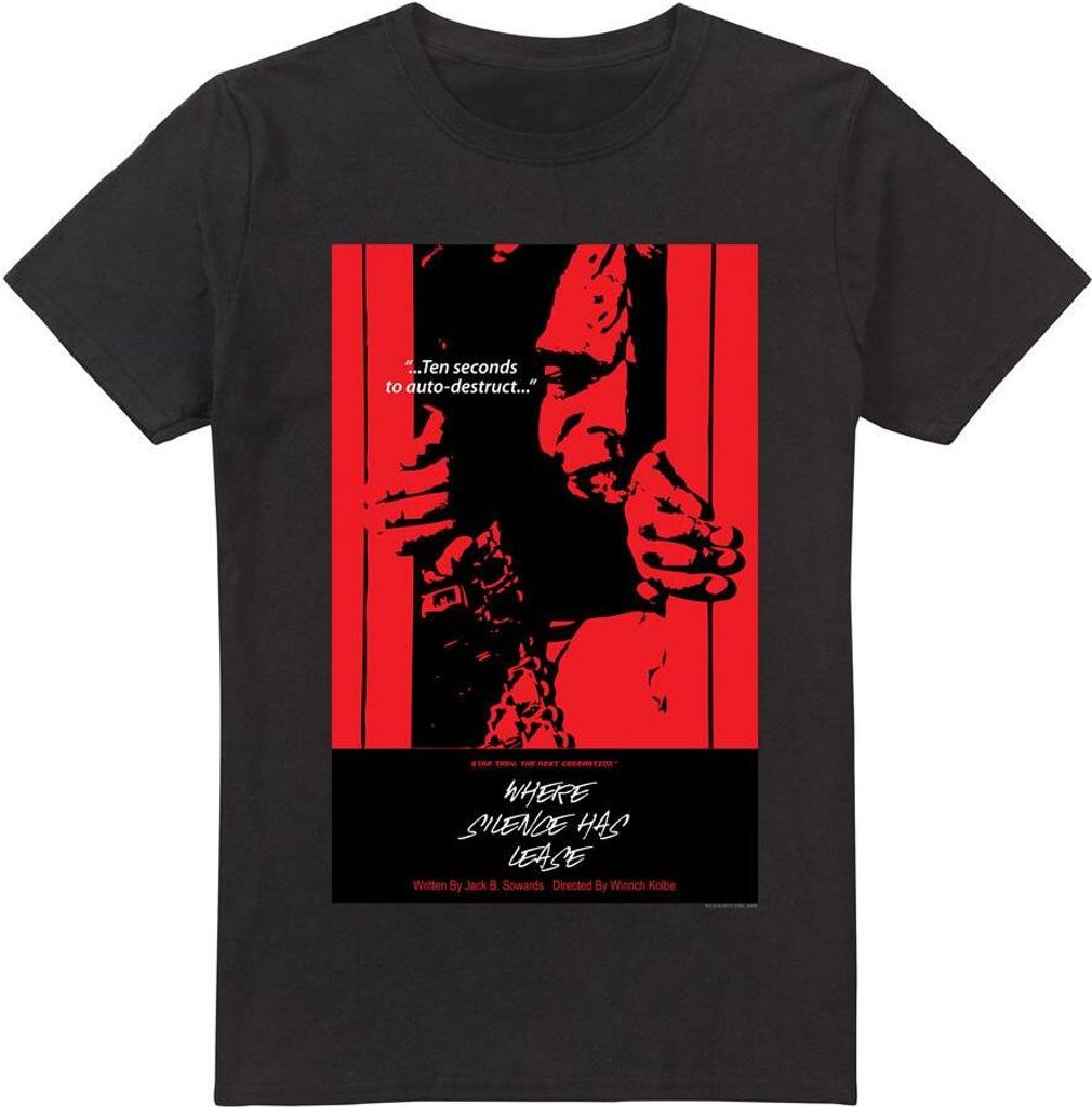 Star Trek - "The Next Generation Season 2 Episode 2" T-Shirt für Herren TV14007 (M) (Schwarz)