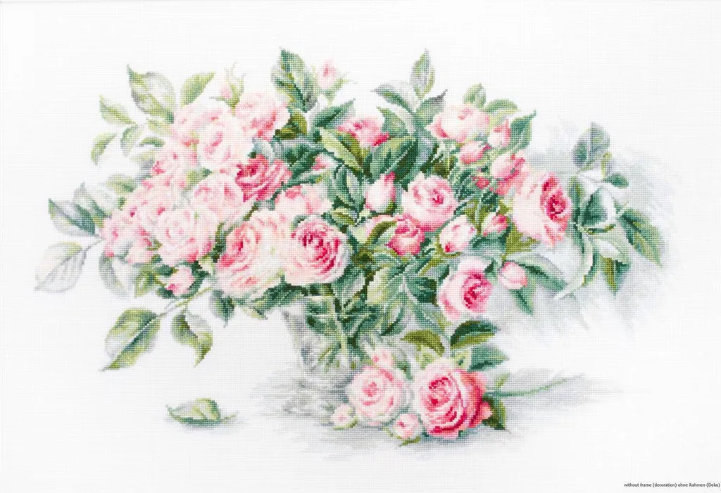 Réussir sa broderie fleurs facilement avec le kit complet point compté