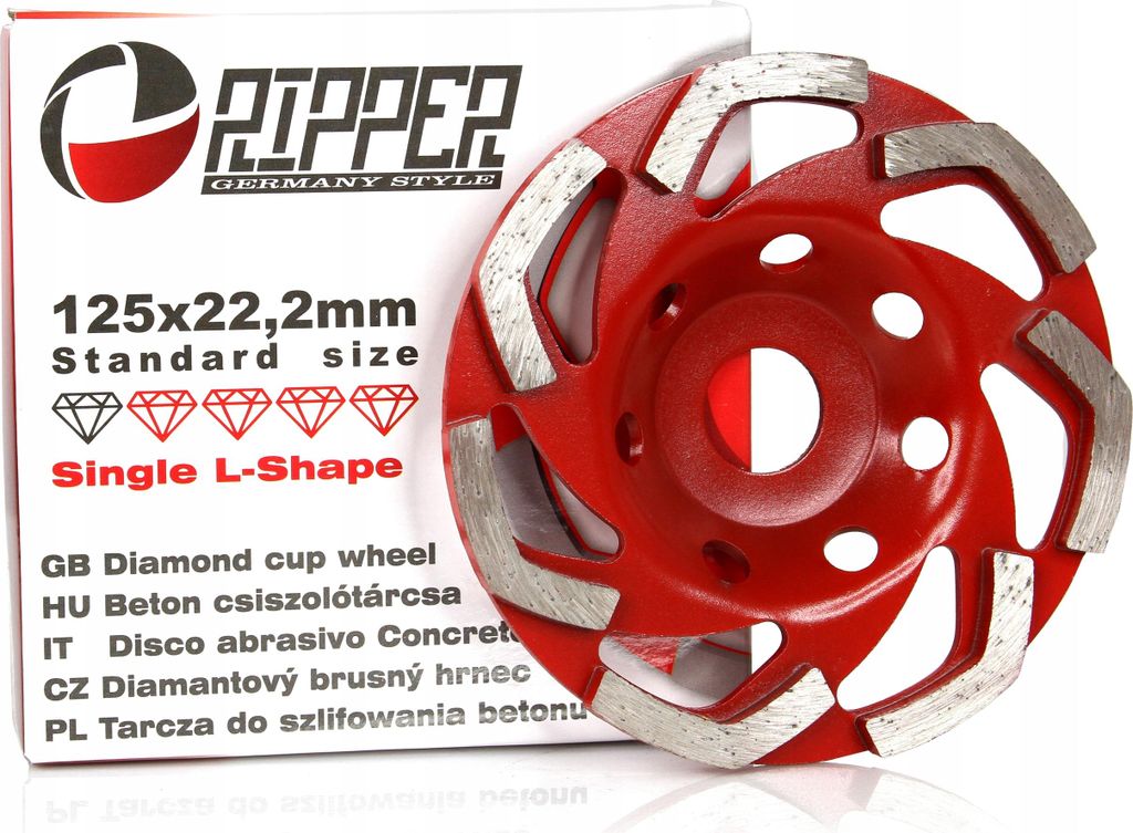 RIPPER Mola diamantata per calcestruzzo 125 mm, 22,2 mm Immagine del prodotto 