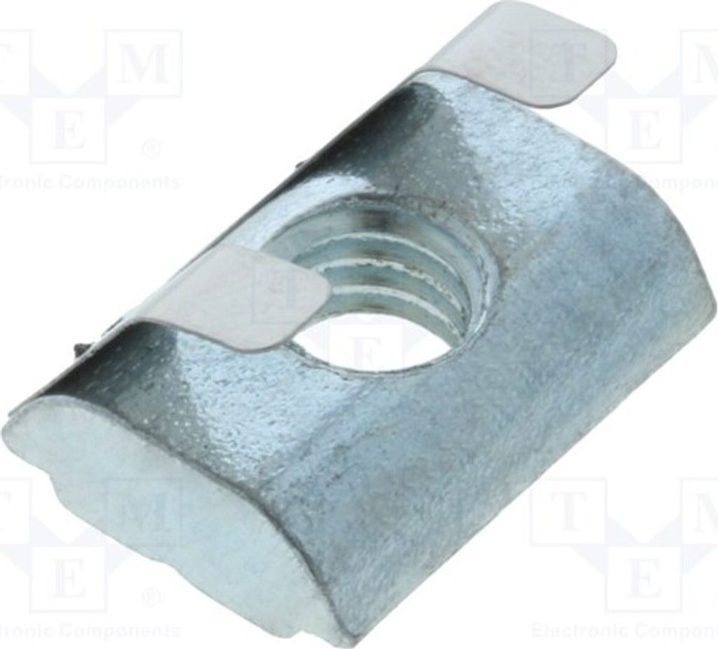 1x Nutbreite: 8mm Zink 096316F Profil-Zubehör für Profile V: mit blech