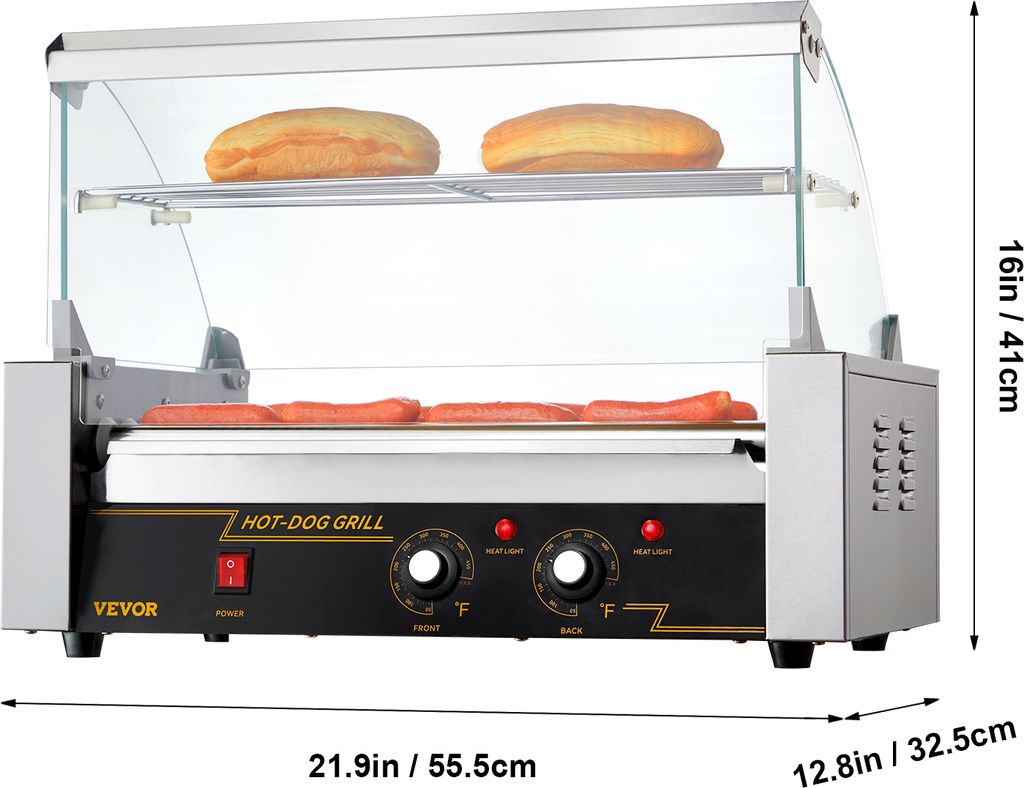VEVOR Hot Dog Maker Hot Dog Grill Hotdog Rollen Grill Produktbild 8