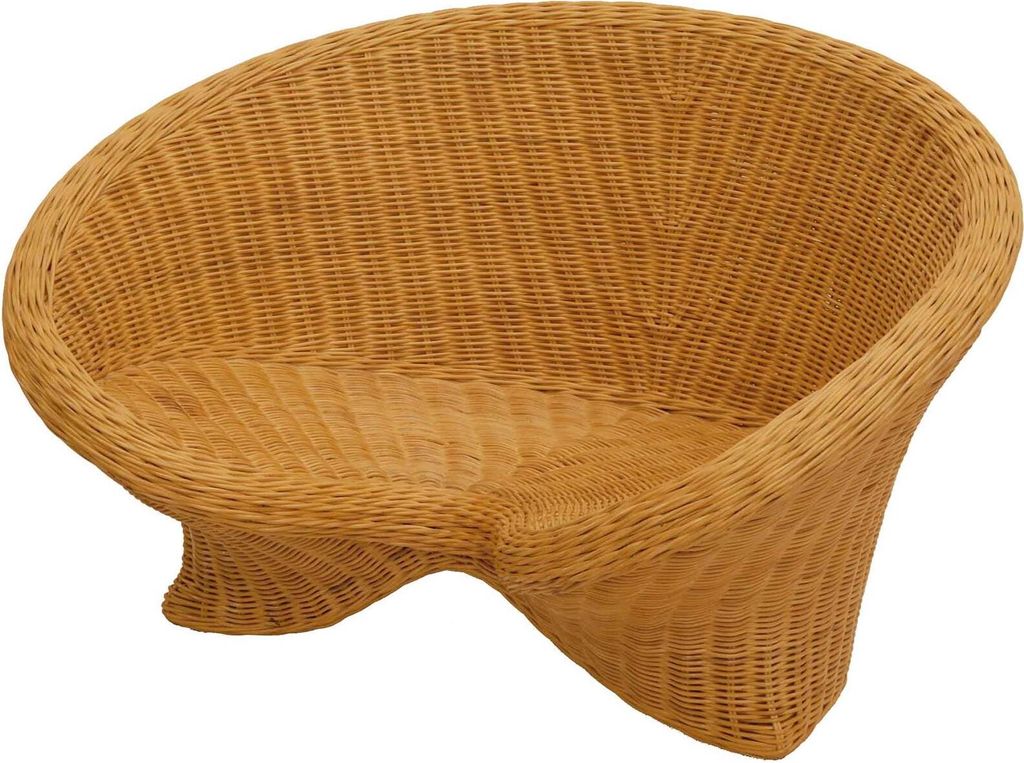 KRINES HOME Krzesło Lotus wykonane z prawdziwego rattanu / Zdjęcie produktu 