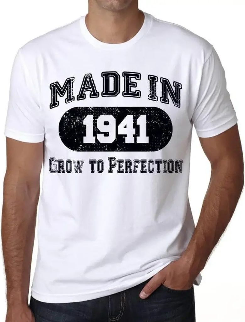 Herren Grafik T-Shirt Wachsen bis zur Perfektion aus dem Jahr 1941 – Grow to Perfection 1941 – Geschenk 83. Geburtstag Jahrestag 83 Jahre