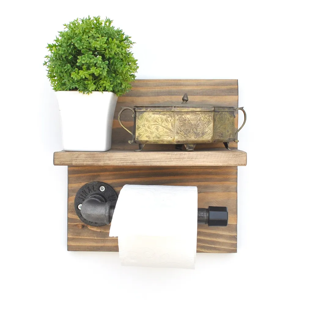 Appendiabiti Skye Decor Boruraf172: Legno Noce e Stile Industrial