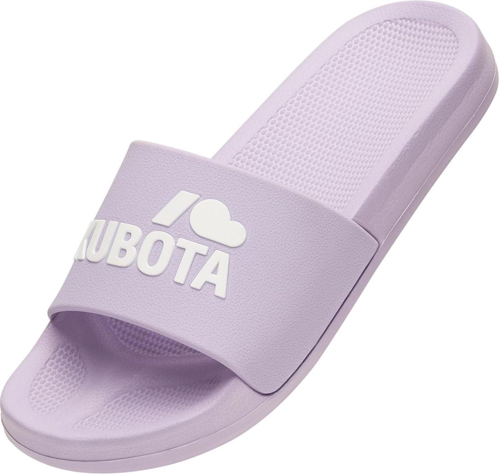 Kubota Badelatschen Damen Badeschlappen Rutschfest Badeschuhe "Basic" Violet, 37
