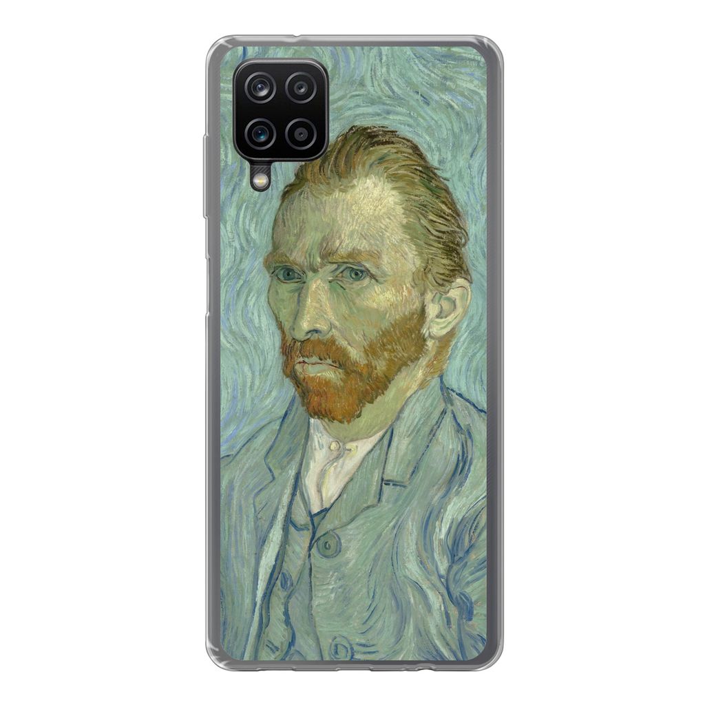 MuchoWow Handyhülle Schutzhülle Hülle für Samsung Galaxy A12 Selbstporträt - Vincent van Gogh Silikon Softcase Handy Hülle - Bild