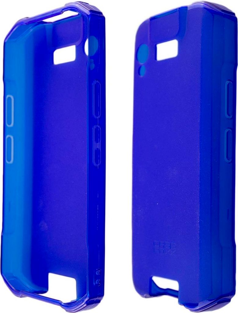 caseroxx Handheld Mobile Computer Schutztasche kompatibel mit Zebra TC21 / TC26, Gummi Tasche blau
