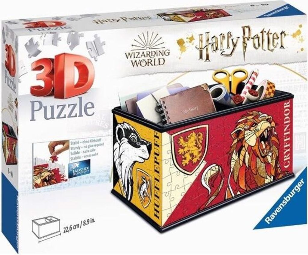3D Puzzle, Harry Potter Aufbewahrungsbox, Ravensburger, 216 Teile, Ab 8 Jahren, Klebstofffrei