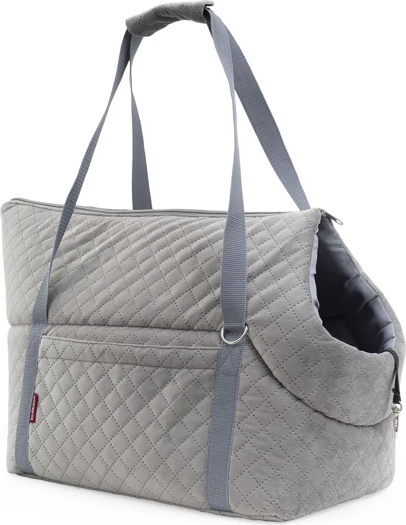 Borsa Viaggio Cani Gatti New Velvet Grey L | Trasportino da Cabina