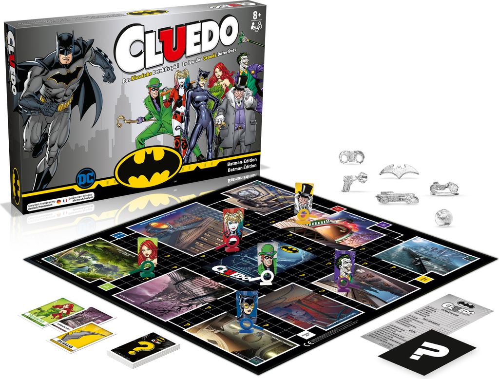 Cluedo Batman Edition Spiel Gesellschaftsspiel Brettspiel Produktbild 2