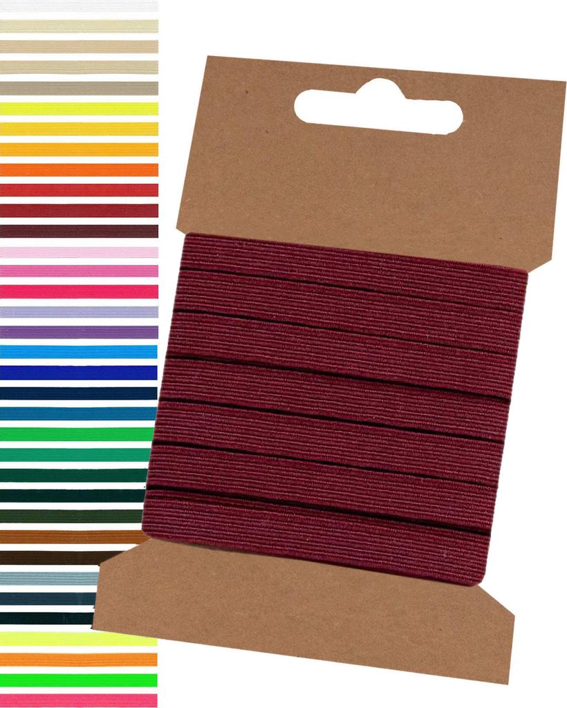 5m Gummiband 6,6mm Gummilitze Wäschegummi elastisches Band Produktbild 