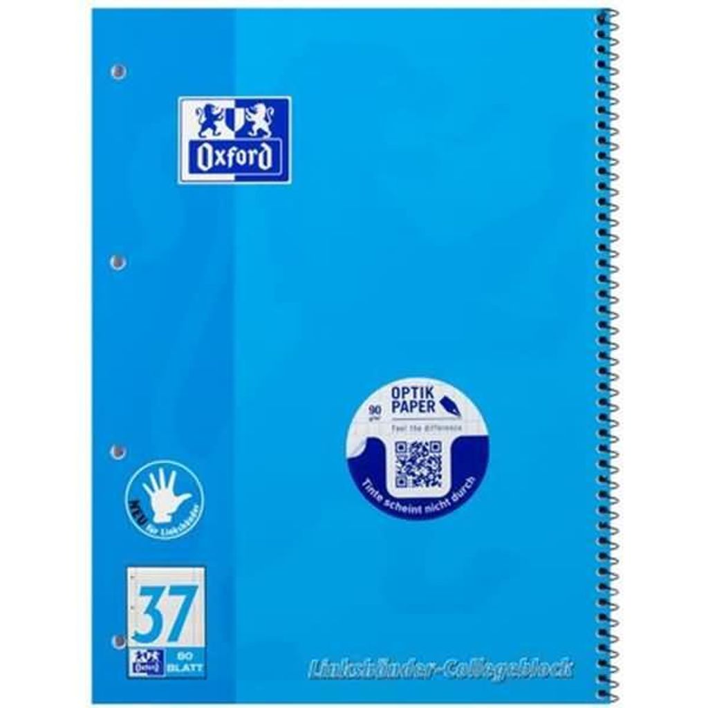 Oxford 100050404, Blau, A4, 90 g/m² Produktbild 