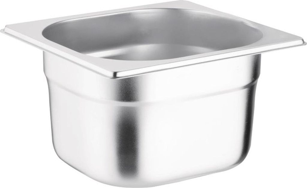 Vogue GN-Behälter GN1/6 - 10cm - 1,7L - 4 Behälter - Edelstahl