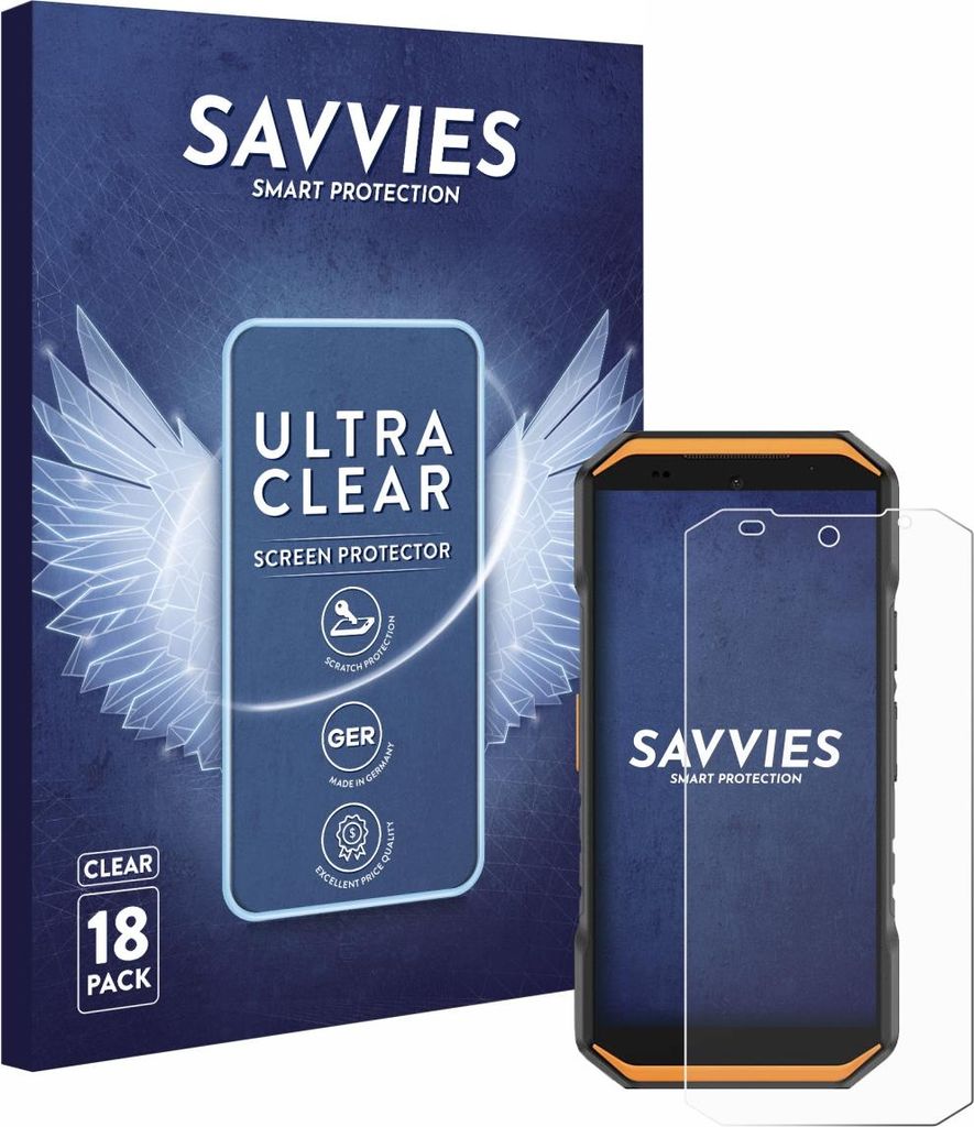 18x Für Ulefone Armor X32 Pro Schutzfolie Savvies Displayschutz Display Schutz Folie Klar Transparent