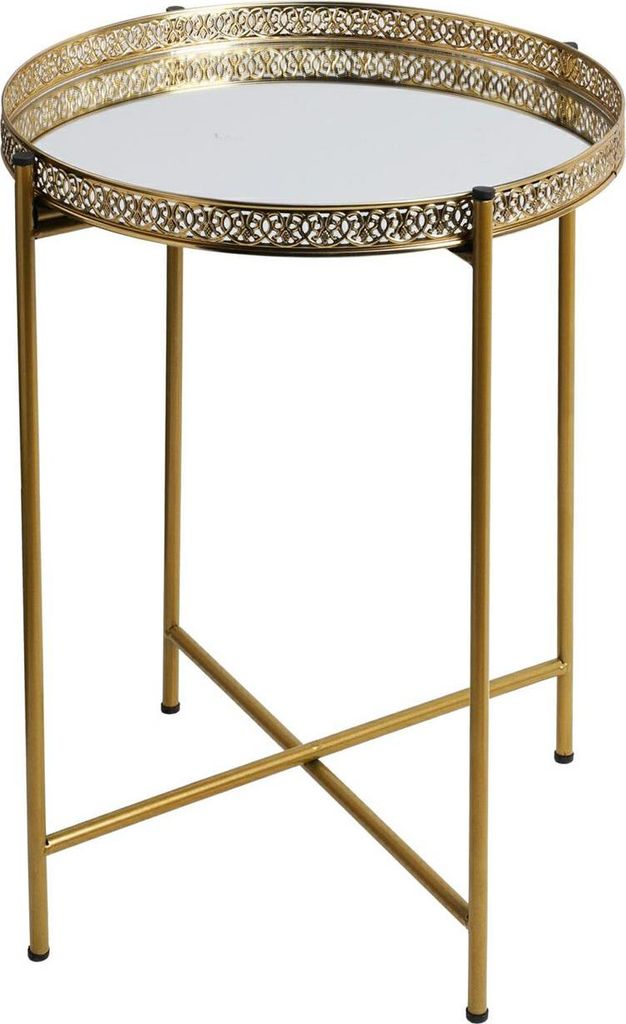 H&S Decoration | Tavolino - 36x36x47 cm - Oro - Metallo - Immagine del prodotto 
