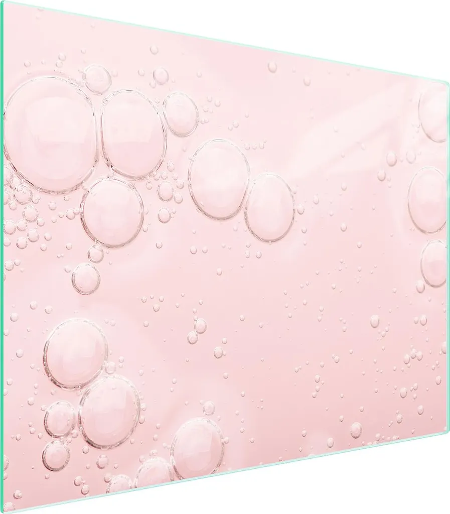 Tagliere Professionale in Vetro 52x40 Rosa | Piano Igiene Cucina
