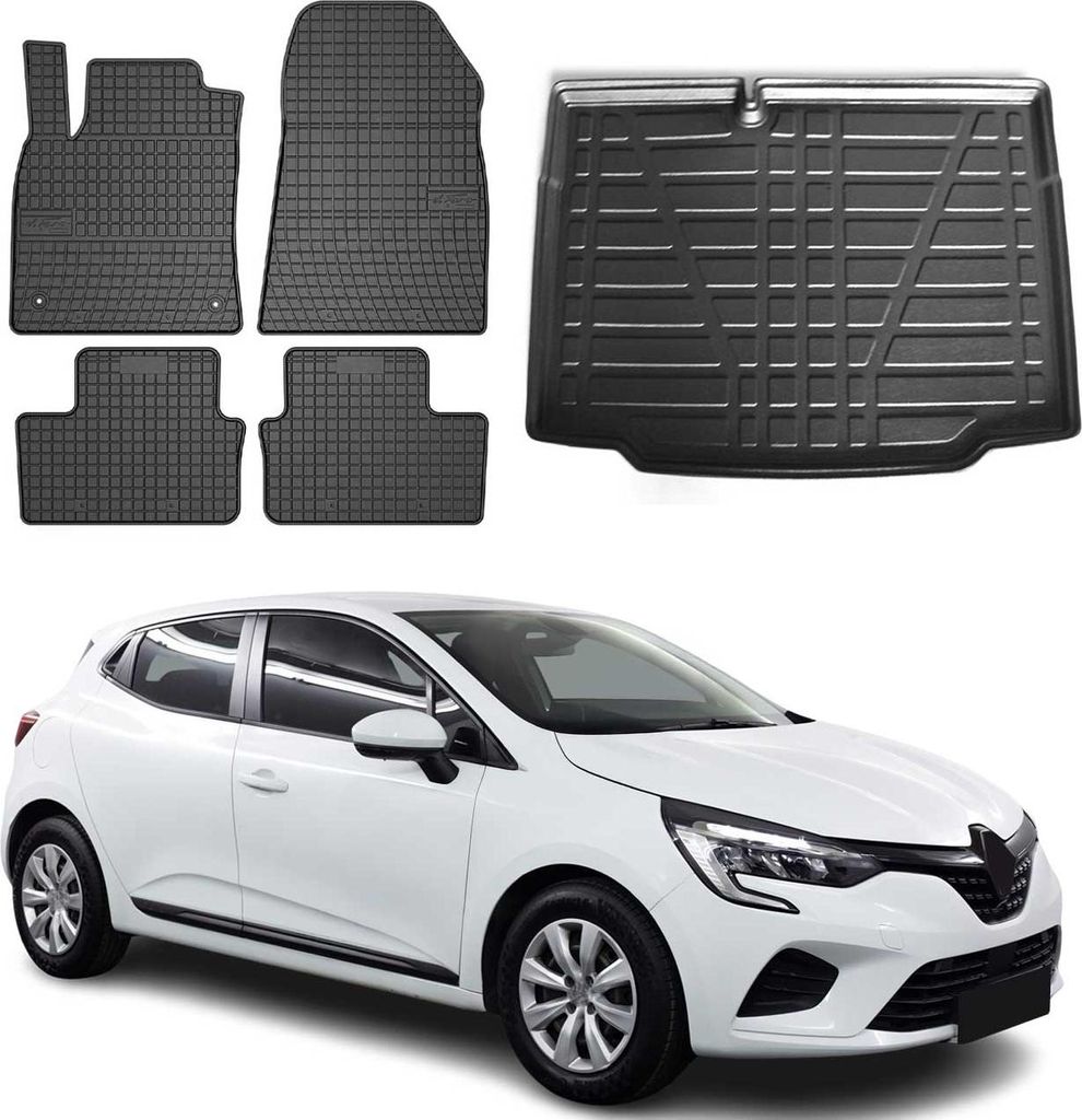 Tapis & bac de coffre Set pour Renault Clio bicorps Image du produit 