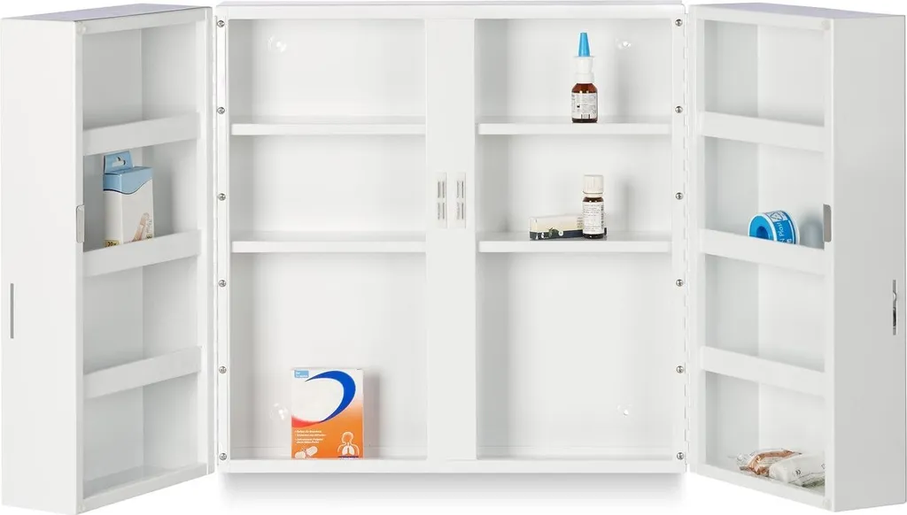 Grande armoire à pharmacie murale XXL Premium pour toute la famille
