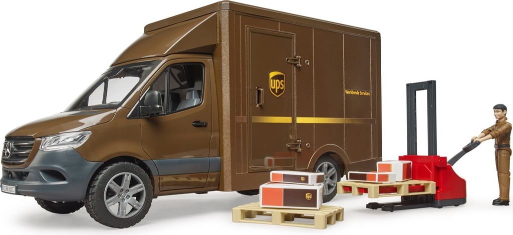 Bruder 02678 MB Sprinter UPS ze sterownikiem i akcesoriami Zdjęcie produktu 