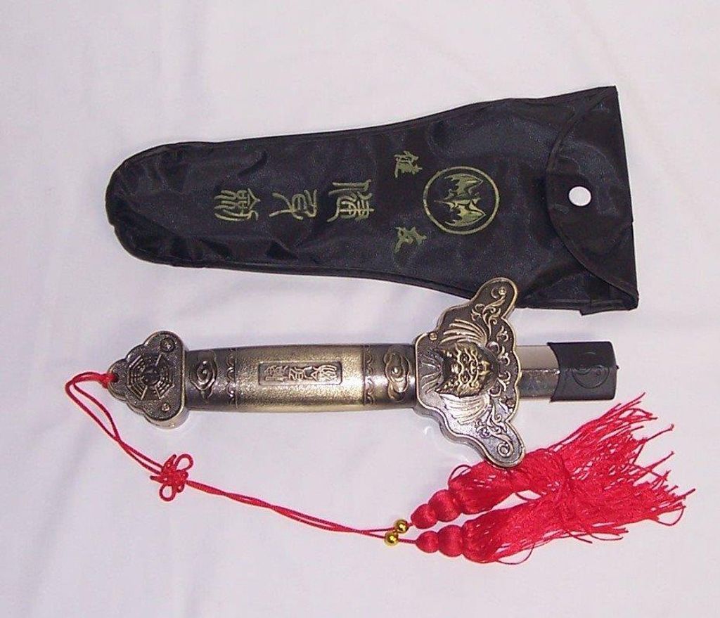 Schwert Teleskop 03 Tai Chi gold, Griff und Klinge aus Produktbild 