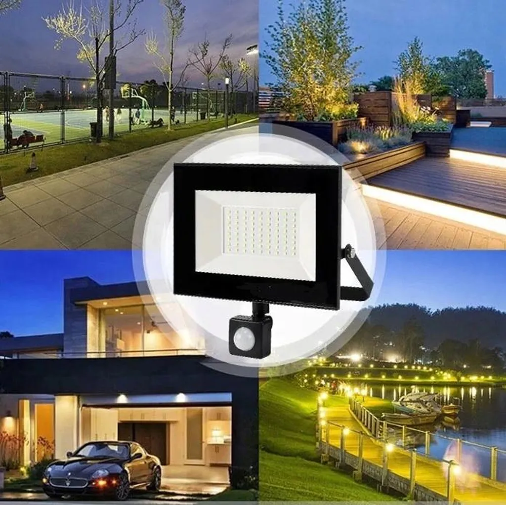 Projecteur halogène 10W anti-intrusion avec détecteur pour entrée - 6