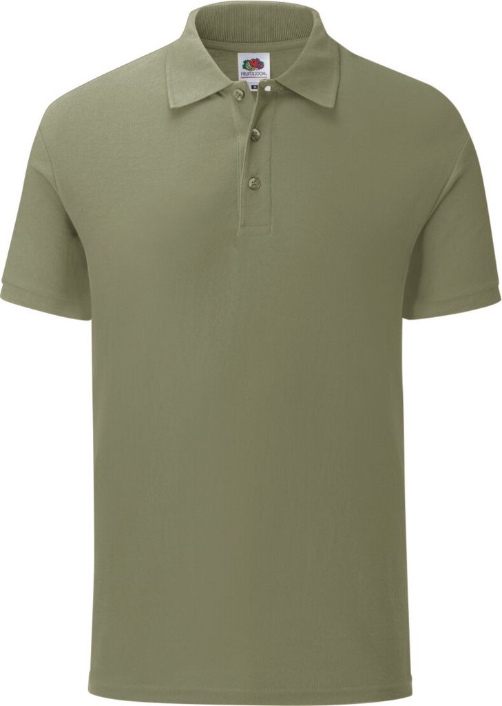 Fruit Of The Loom Herren Poloshirt Iconic RW6516 (S) (Olive)