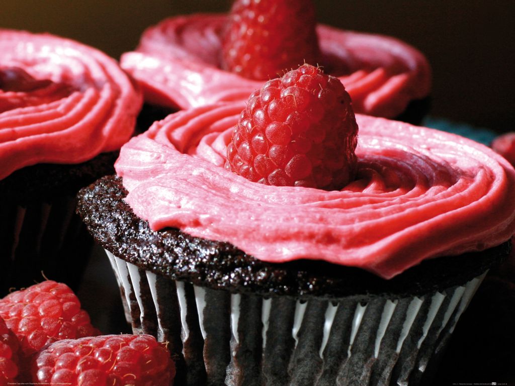 Muffins Kunstdruck Bild - Süße Verführung (60 x 80 cm)