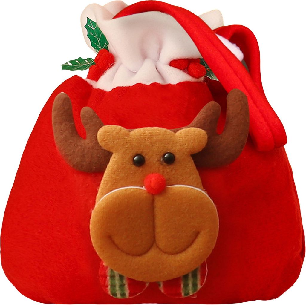 Weihnachtsgeschenkbeutel, Weihnachtsmann, Schneemann, Bär, Elch, Süßigkeitenbeutel, Geschenkverpackungsbeutel, Leckerli-Halter, Sack, Strümpfe,...