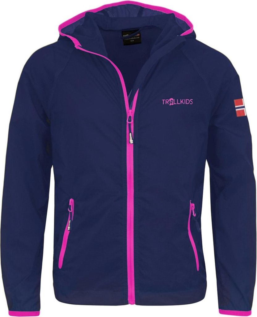 Trollkids Kinder Wasserdichte Jacke Marine 909-114 Grösse 152