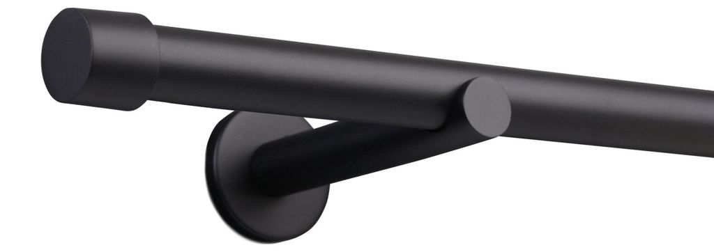 Deco-Raum Gardinenstange auf Maß Style Schwarz-matt Produktbild 