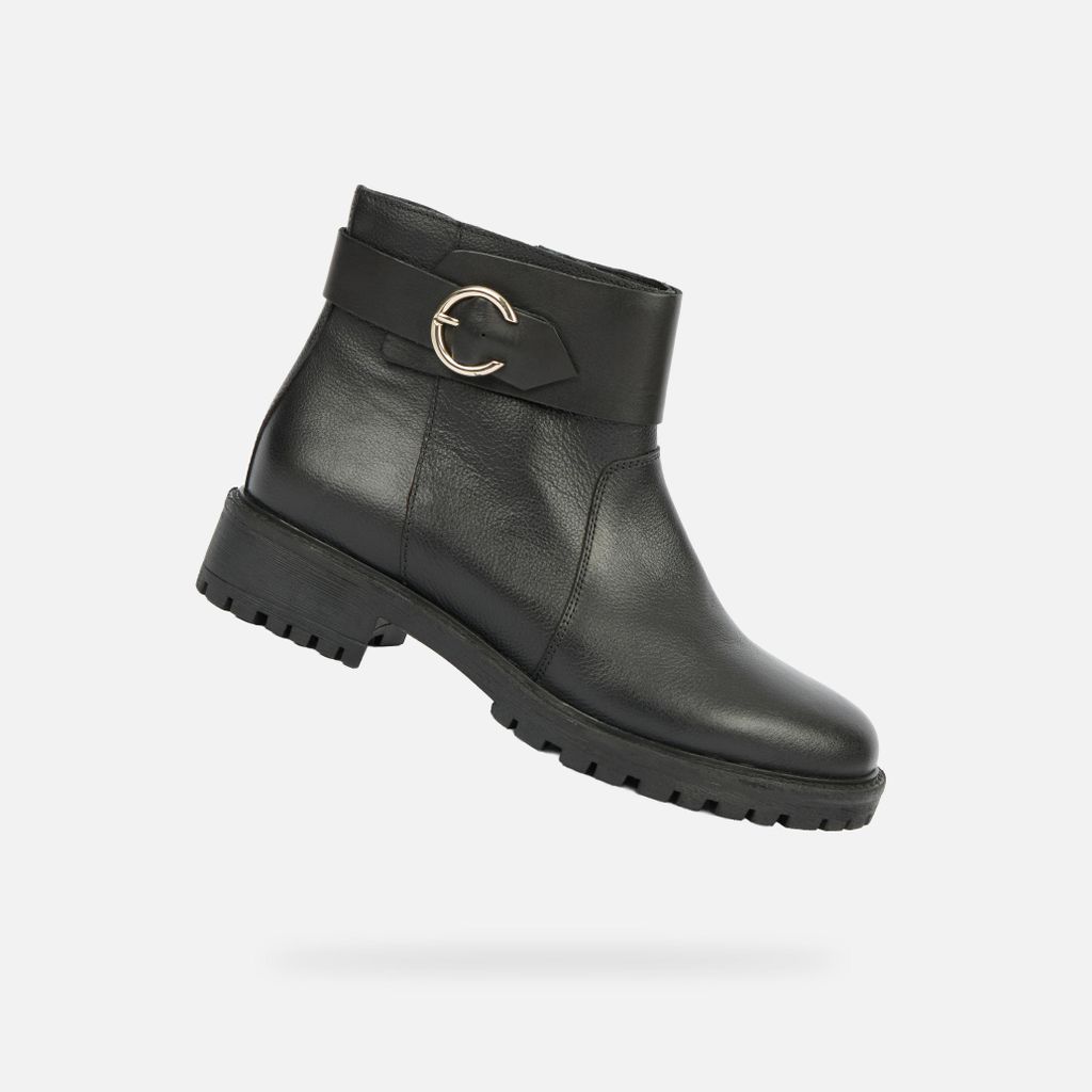 Geox Schwarze Damenstiefeletten Hoara 35
