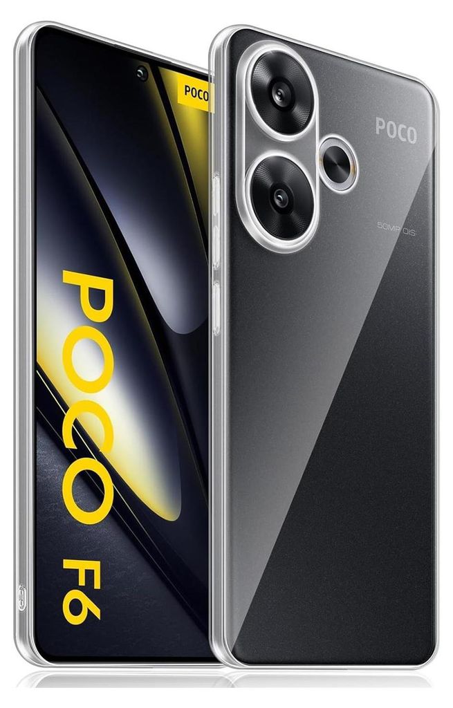 Conie Silikon Schutzhülle für Xiaomi Poco F6 Tasche klar Case Cover Bumper Hülle durchsichtig in transparent