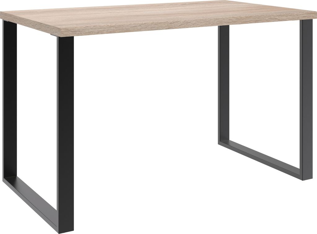 Schreibtisch >HOME DESK< in Eiche Sägerau Nachbildung - 120x75x70cm (BxHxT)