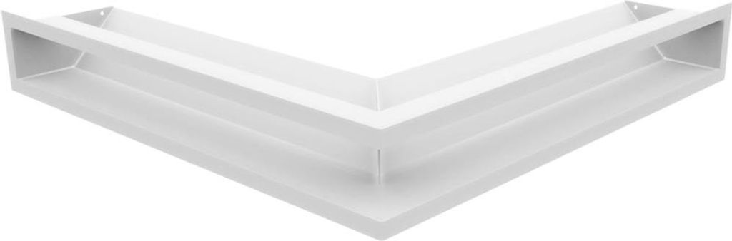 Eck-Lüftungsgitter LUFT 56x56x9 weiß Slim