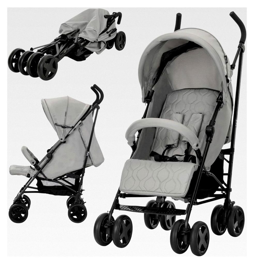 Kinderwagen Ida, Reisebuggy, kleiner zusammenklappbarer Baby Buggy, leicht - nur 8,4 kg, kompakter Sportsitz bis 15 kg, Kinderbuggy mit verstellbar...