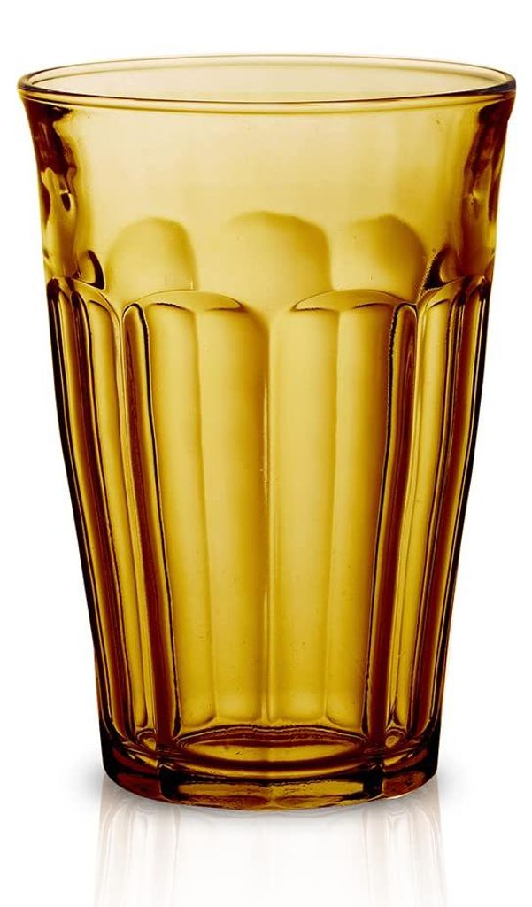 Duralex Picardie Amber 360 ml Grand verre orange - Lot de Image du produit 